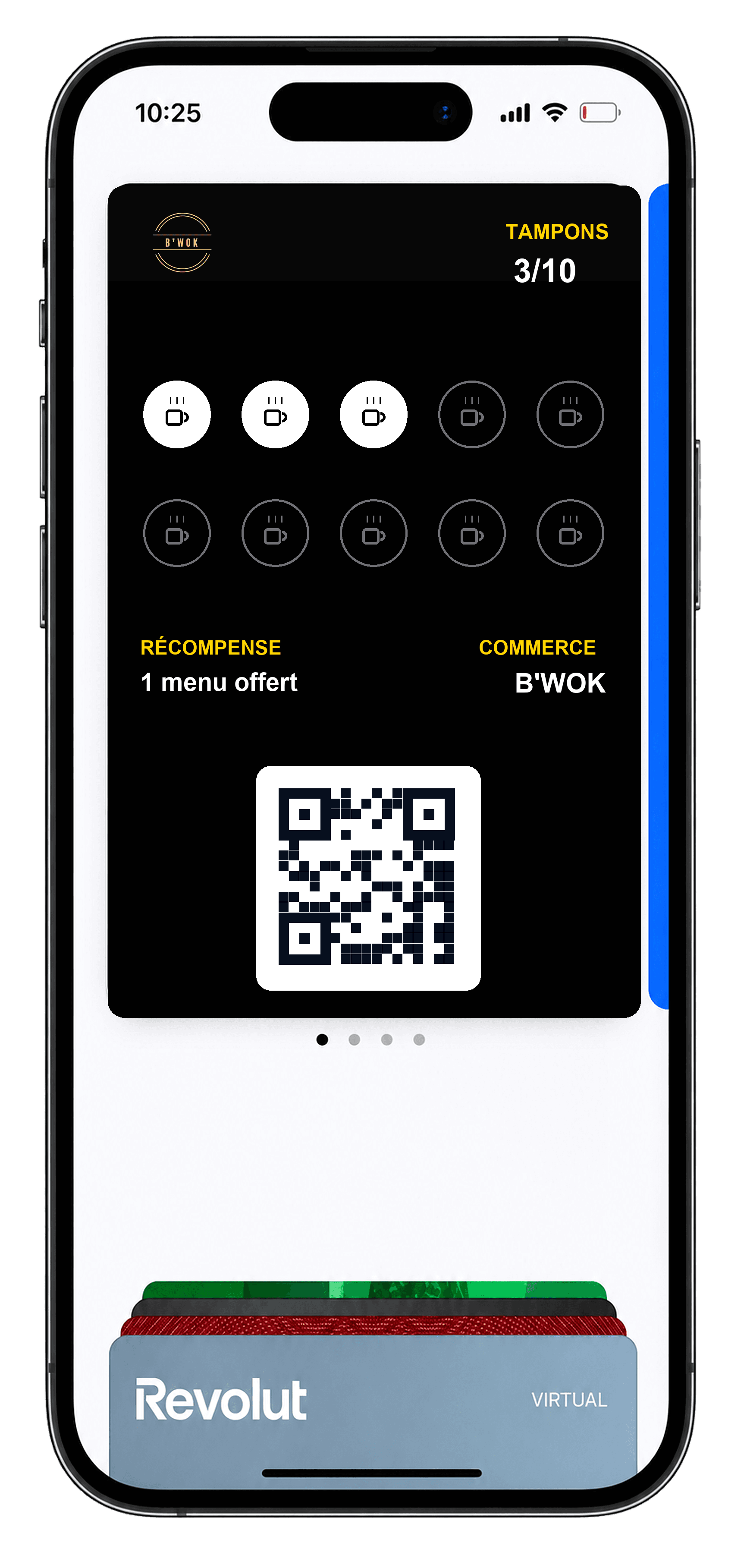 Carte de fidélité B'WOK dans Apple Wallet